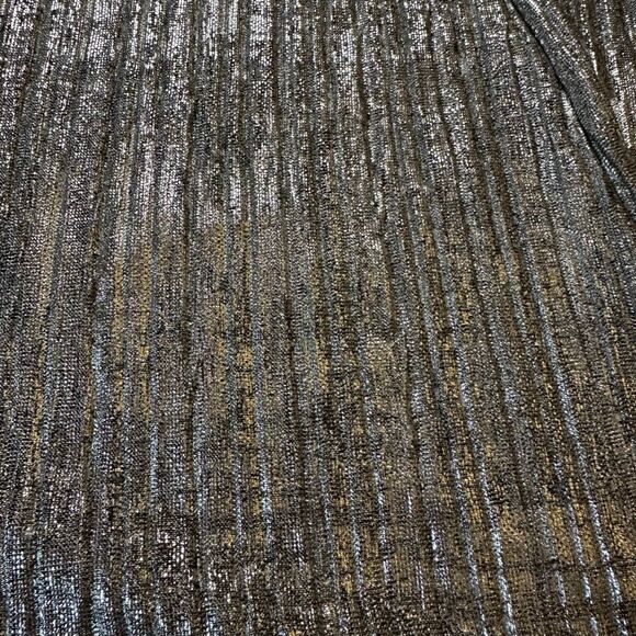 Anthropologie metallic wide leg pants eleveness medium - Picture 4 of 10